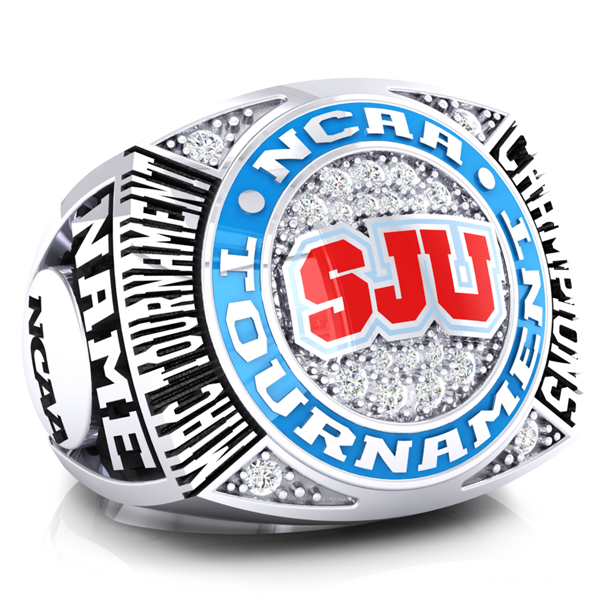 St. John University Mens Basketball 2019 Ring - Design 1.2