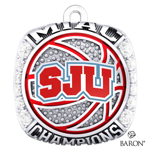 St. John University Mens Basketball 2022 Championship Ring Top Pendant - Design 3.2