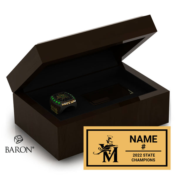 St. Vincent-St. Mary Boys Basketball 2022 Championship Ring Box