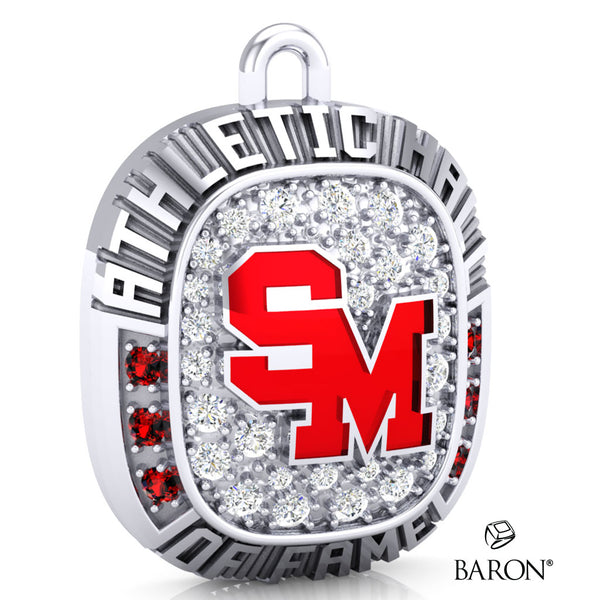 Staples-Motley Athletic Hall of Fame Ring Top Pendant - Design 1.28