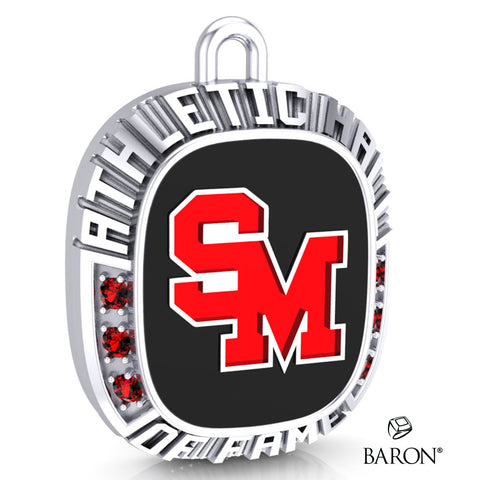 Staples-Motley Athletic Hall of Fame Ring Top Pendant - Design 1.27