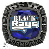 Stingray Allstars Black Cheer 2022 Championship Ring - Design 1.5