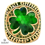 The Stingray Allstars Green Cheer 2021 Championship Ring - Design 1.4