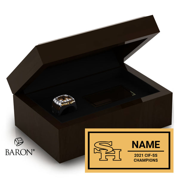 Sunny Hills Girls Golf 2021 Championship Ring Box