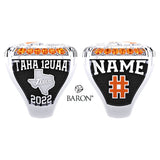 Texas Tigers 12UAA Hockey 2022 Championship Ring - Design 2.3