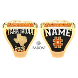 Texas Tigers 12UAA Hockey 2022 Championship Ring - Design 2.4