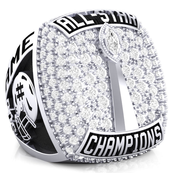 Texas Elite Tribe Football Championship Ring - Design 1.5
