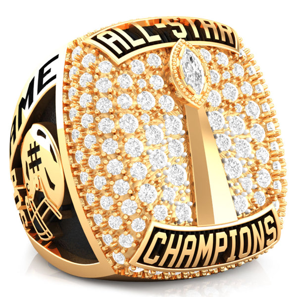 Texas Elite Tribe Football Championship Ring - Design 1.6