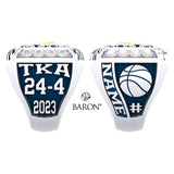 The Kings Academy Boys Basketball 2023 Championship Ring - Design 1.10