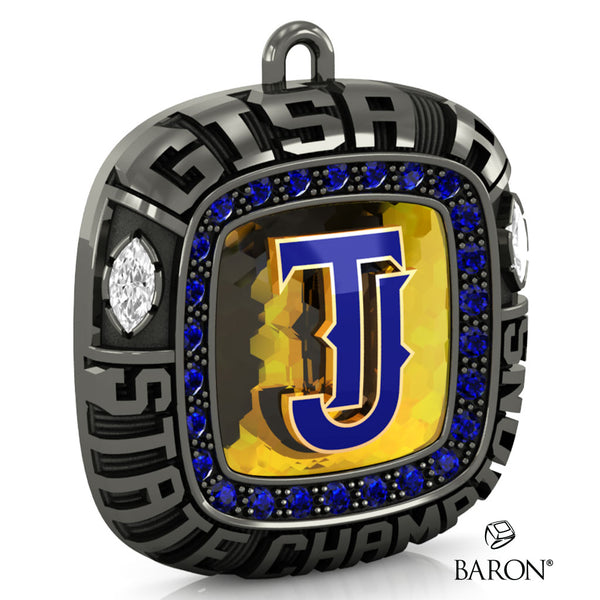 Thomas Jefferson Academy Championship Ring Top Pendant - Design 7.5