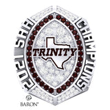 Trinity University Football 2021 Championship Ring - Silver Durilium
