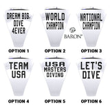 USA Masters Diving 2021 Championship Ring - Design 2.4.A