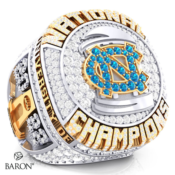 University of North Carolina Womens Lacrosse 2022 Championship Ring - Design 3.4
