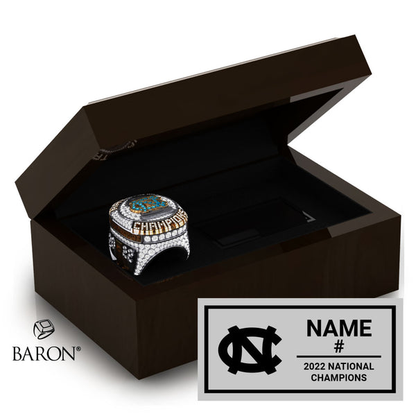 University of North Carolina Womens Lacrosse 2022 Championship Ring Box