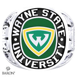 Wayne State University Exclusive Class Ring (Durilium/Silver/10Kt White Gold) - Design 1.1