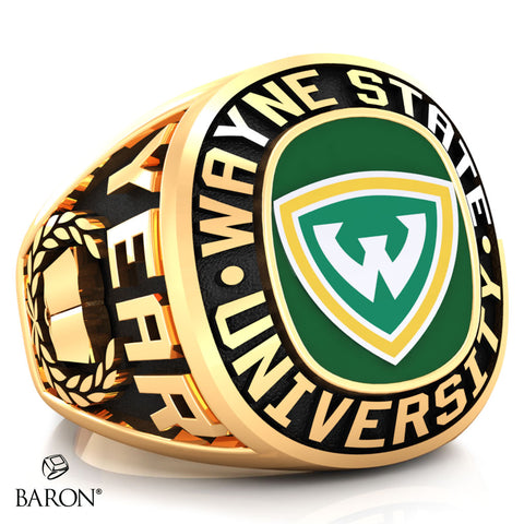 Wayne State University Exclusive Class Ring (Gold Durilium/10KT Yellow Gold) - Design 1.2
