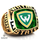 Wayne State University Athletic Ring - 800 Series (Gold Durilium/10KT Yellow Gold) - Design 1.2