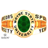 Wayne State University Class Ring - 3059 (Gold Durilium, 10KT Yellow Gold) - Design 8.2
