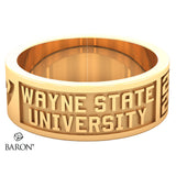 Wayne State University Class Ring - 3111 (Gold Durilium, 10KT Yellow Gold) - Design 9.2
