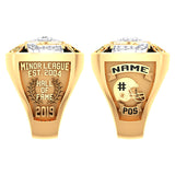 Minor League Hall of Fame Ring - Design 1.1