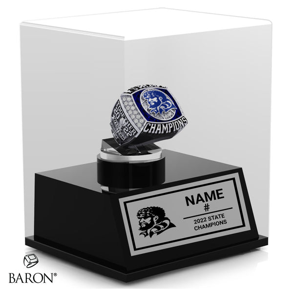 Western Christian High School Boys Basketball 2022 Championship Display Case