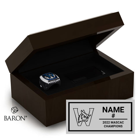Westfield State Mens Basketball 2022 Championship Ring Box