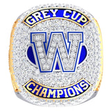 Winnipeg Blue Bombers -1990 Grey Cup Commemorative Ring - Design 1.9A (Durilium w/ Gold Durilium / 6KT White and Yellow Gold / 10KT White and Yellow Gold)