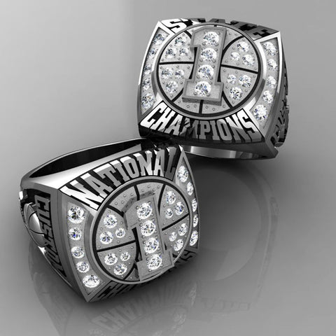 Championship Basketball Ring with Cubics