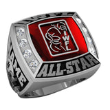 All Star IWFL Ring with Glass Enamel