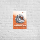 East Jr High School Football 2021 Championship Poster