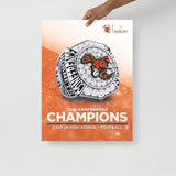 East Jr High School Football 2021 Championship Poster