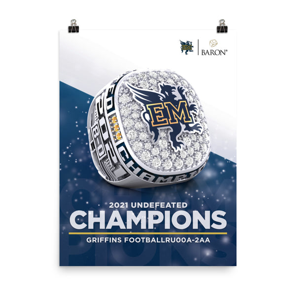 Griffins Football 2021 Championship Poster