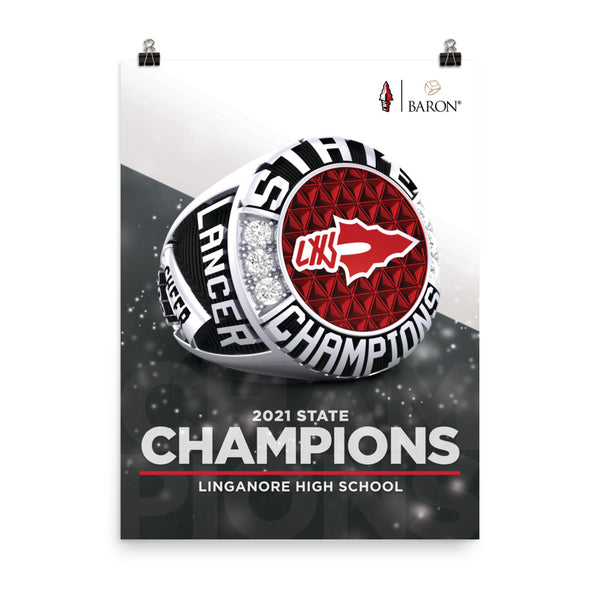 Linganore High School 2021 Championship Poster (Design 2.3)