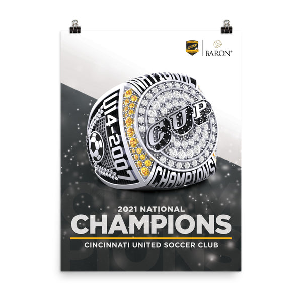 Cincinnati United Soccer Club 2021 Championship Poster