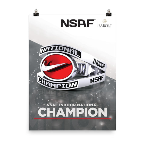 NSAF Indoor National Champions Poster (Design 2.2)