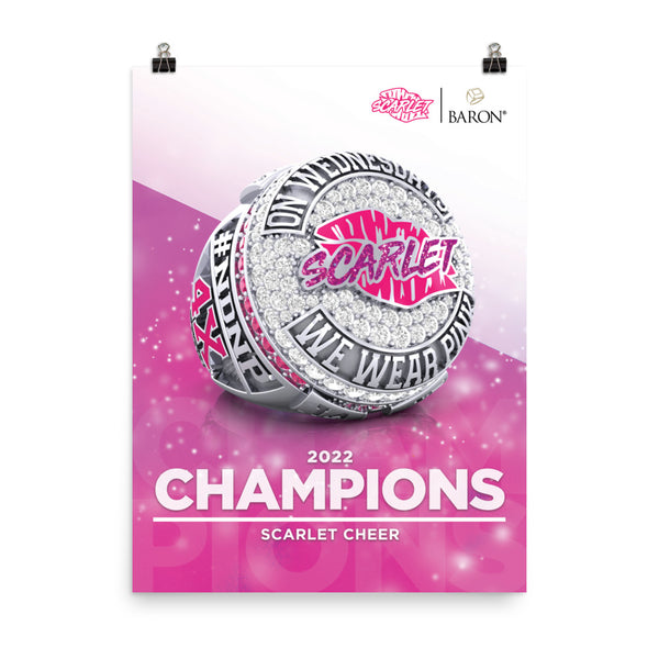 Scarlet Cheer 2022 Championship Poster