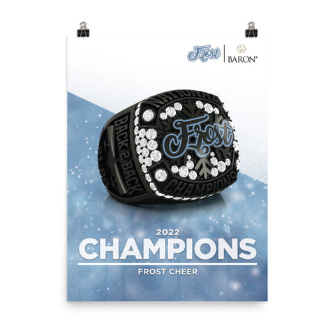Frost Cheer 2022 Championship Poster