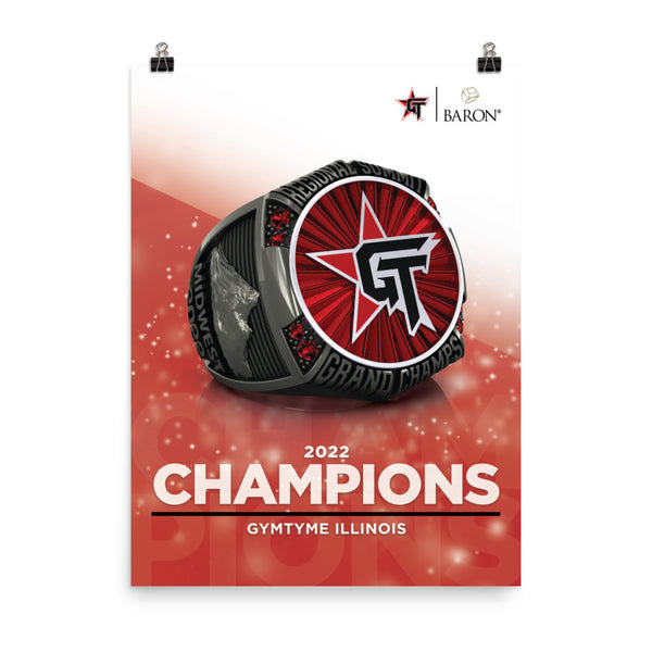 GymTyme Illinois Cheer 2022 Championship Poster