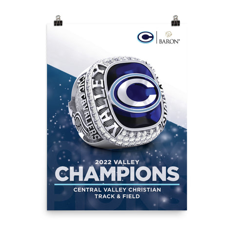Central Valley Christian Track & Field 2022 Championship Poster