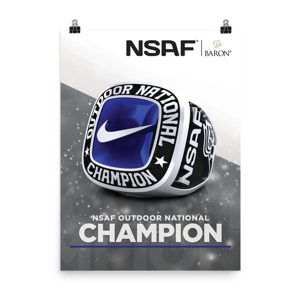 NSAF Outdoor National Champions Championship Poster (Design 1.1)