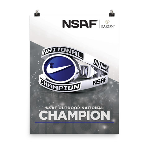 NSAF Outdoor National Champions Championship Poster (Design 2.1)