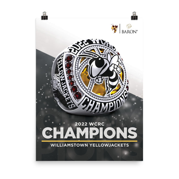 Williamstown Yellowjackets 2022 Championship Poster
