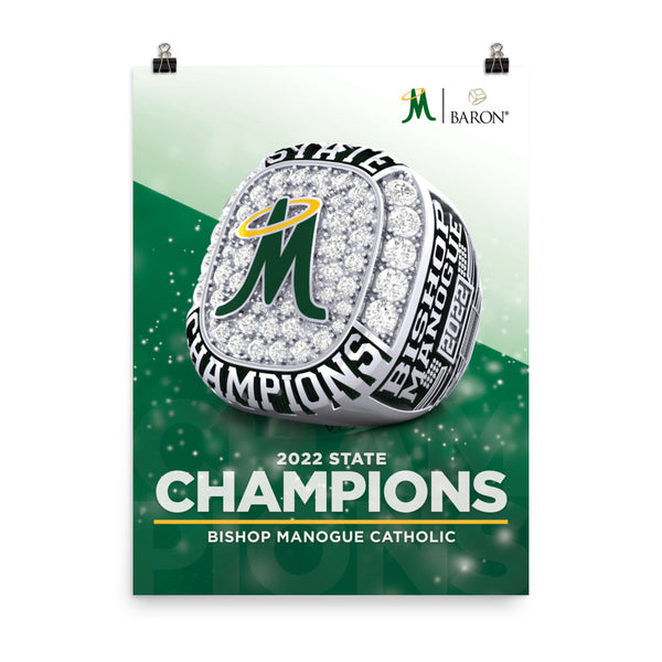 Bishop Manogue Catholic High School 2022 Championship Poster