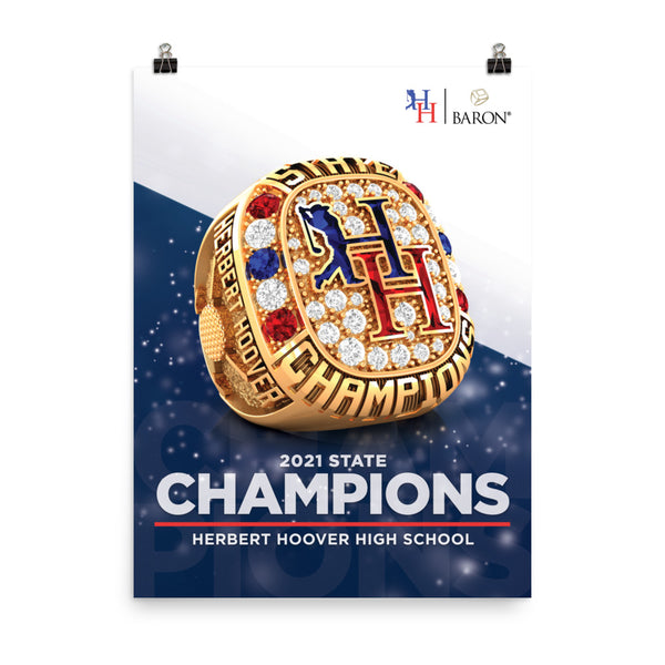 Herbert Hoover High School Golf 2021 Championship Poster