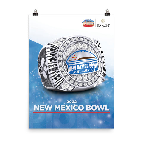 New Mexico Bowl Officials 2022 Championship Poster
