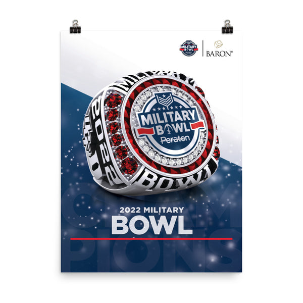 Military Bowl Officials 2022 Championship Poster