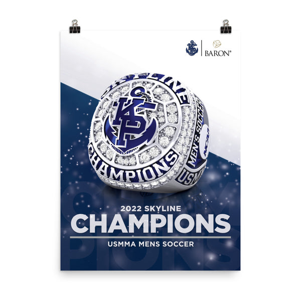 USMMA Mens Soccer 2022 Championship Poster