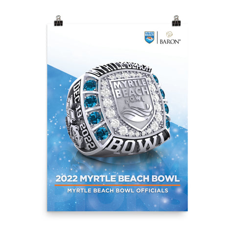 Myrtle Beach Bowl Officials Championship Poster