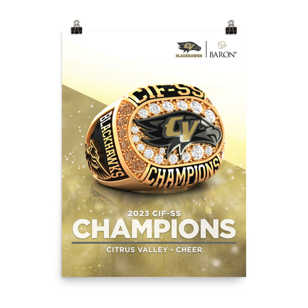 Citrus Valley Cheer 2023 Championship Poster