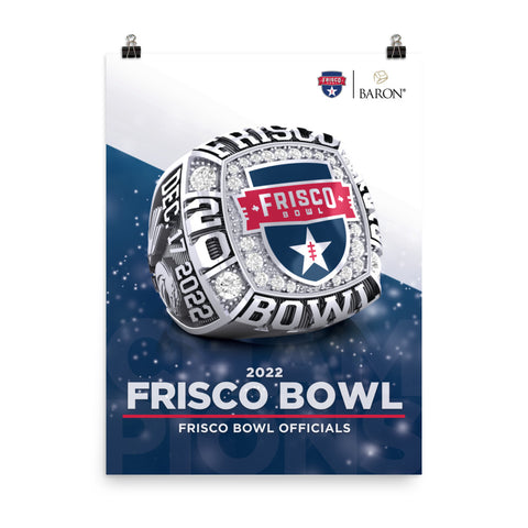 Frisco Bowl Officials 2022 Championship Poster